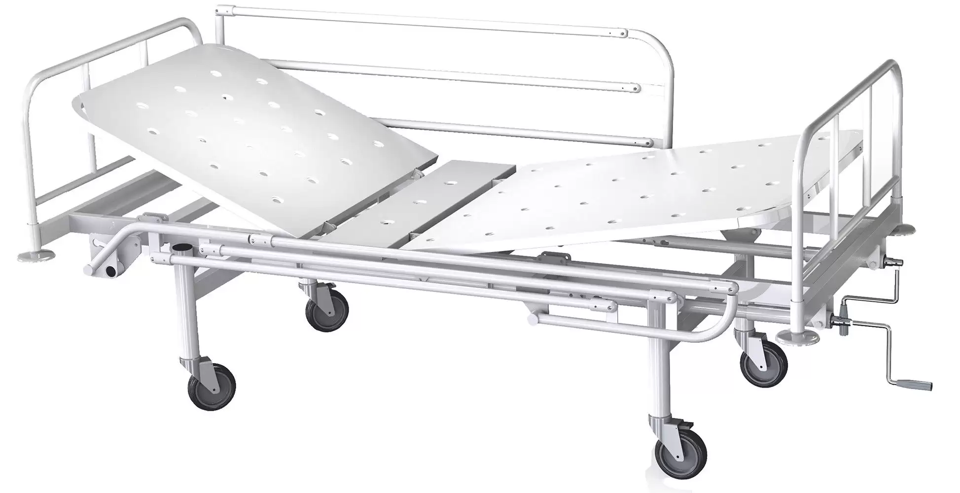 Кровать медицинская функциональная двухсекционная МСК-1102